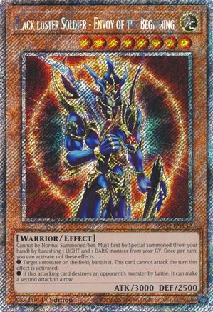 Black Luster Soldier - Envoy of the Beginning (Platinum Secret Rare) (RA03-EN132) - Quarter Century Bonanza 1st Edition - Premium Yugioh Single from Konami - Just $4.89! Shop now at Game Crave Tournament Store
