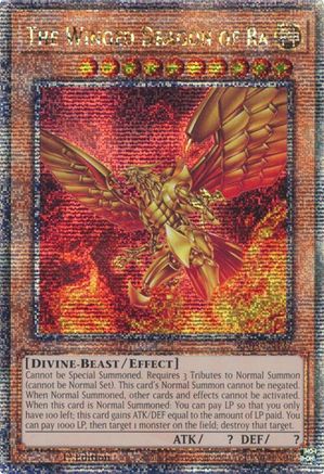 The Winged Dragon of Ra (Quarter Century Secret Rare) (RA03-EN137) - Quarter Century Bonanza 1st Edition - Premium Yugioh Single from Konami - Just $32.26! Shop now at Game Crave Tournament Store