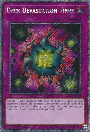 Deck Devastation Virus (Platinum Secret Rare) (RA03-EN150) - Quarter Century Bonanza 1st Edition - Premium Yugioh Single from Konami - Just $1.70! Shop now at Game Crave Tournament Store