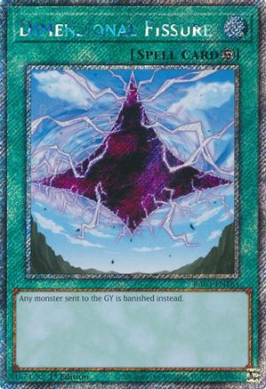 Dimensional Fissure (Platinum Secret Rare) (RA03-EN163) - Quarter Century Bonanza 1st Edition - Premium Yugioh Single from Konami - Just $1.52! Shop now at Game Crave Tournament Store
