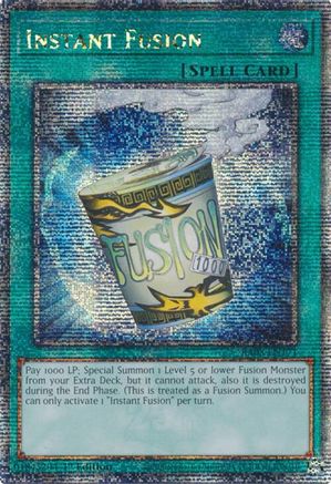 Instant Fusion (Quarter Century Secret Rare) (RA03-EN171) - Quarter Century Bonanza 1st Edition - Premium Yugioh Single from Konami - Just $11.66! Shop now at Game Crave Tournament Store
