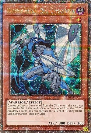 Destiny HERO - Disk Commander (Quarter Century Secret Rare) (RA03-EN176) - Quarter Century Bonanza 1st Edition - Premium Yugioh Single from Konami - Just $2.50! Shop now at Game Crave Tournament Store