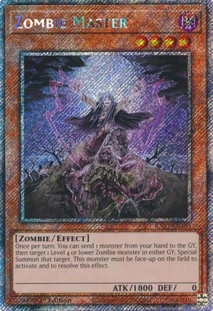 Zombie Master (Platinum Secret Rare) (RA03-EN185) - Quarter Century Bonanza 1st Edition - Premium Yugioh Single from Konami - Just $0.58! Shop now at Game Crave Tournament Store