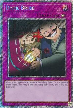 Dark Bribe (Platinum Secret Rare) (RA03-EN187) - Quarter Century Bonanza 1st Edition - Premium Yugioh Single from Konami - Just $0.63! Shop now at Game Crave Tournament Store