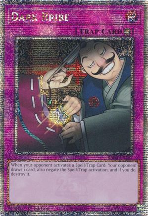 Dark Bribe (Quarter Century Secret Rare) (RA03-EN187) - Quarter Century Bonanza 1st Edition - Premium Yugioh Single from Konami - Just $11.19! Shop now at Game Crave Tournament Store