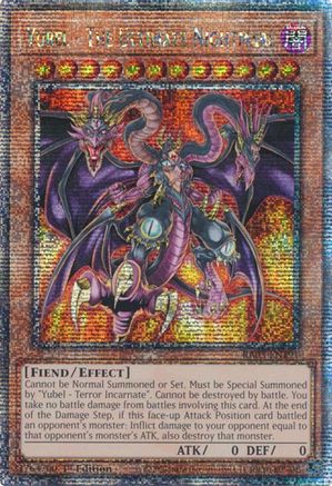 Yubel - The Ultimate Nightmare (Quarter Century Secret Rare) (RA03-EN191) - Quarter Century Bonanza 1st Edition - Premium Yugioh Single from Konami - Just $7.46! Shop now at Game Crave Tournament Store