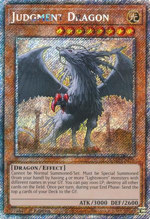 Judgment Dragon (Platinum Secret Rare) (RA03-EN196) - Quarter Century Bonanza 1st Edition - Premium Yugioh Single from Konami - Just $1.57! Shop now at Game Crave Tournament Store