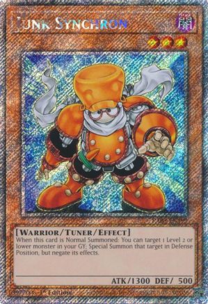 Junk Synchron (Platinum Secret Rare) (RA03-EN199) - Quarter Century Bonanza 1st Edition - Premium Yugioh Single from Konami - Just $1.54! Shop now at Game Crave Tournament Store