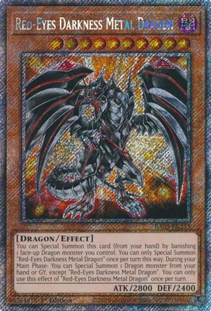 Red-Eyes Darkness Metal Dragon (Platinum Secret Rare) (RA03-EN212) - Quarter Century Bonanza 1st Edition - Premium Yugioh Single from Konami - Just $4! Shop now at Game Crave Tournament Store