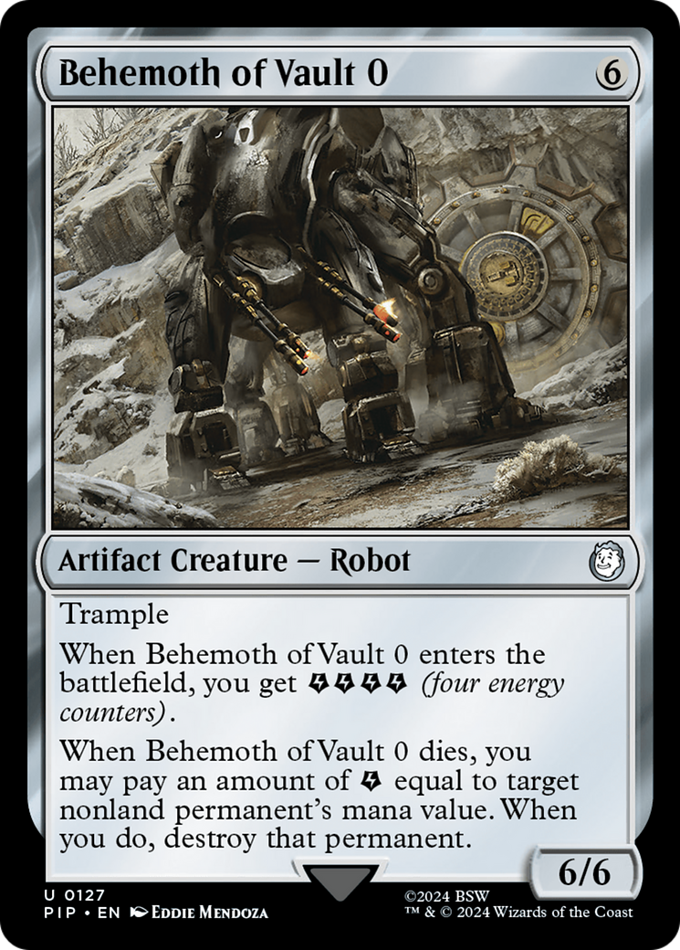 Behemoth of Vault (PIP-127) - Fallout Foil - Premium MTG Single from Wizards of the Coast - Just $5.45! Shop now at Game Crave Tournament Store