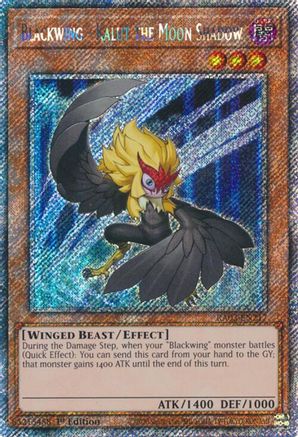 Blackwing - Kalut the Moon Shadow (Platinum Secret Rare) (RA03-EN217) - Quarter Century Bonanza 1st Edition - Premium Yugioh Single from Konami - Just $1.21! Shop now at Game Crave Tournament Store
