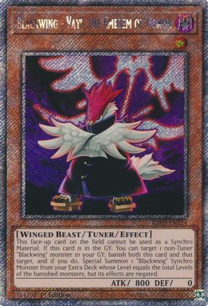 Blackwing - Vayu the Emblem of Honor (Platinum Secret Rare) (RA03-EN224) - Quarter Century Bonanza 1st Edition - Premium Yugioh Single from Konami - Just $1.04! Shop now at Game Crave Tournament Store