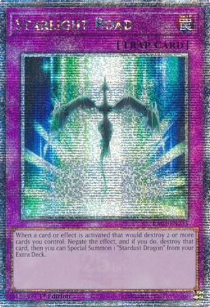 Starlight Road (Quarter Century Secret Rare) (RA03-EN235) - Quarter Century Bonanza 1st Edition - Premium Yugioh Single from Konami - Just $13.96! Shop now at Game Crave Tournament Store