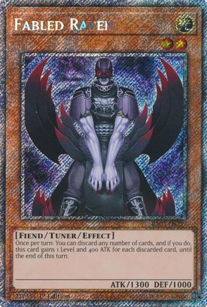 Fabled Raven (Platinum Secret Rare) (RA03-EN239) - Quarter Century Bonanza 1st Edition - Premium Yugioh Single from Konami - Just $0.25! Shop now at Game Crave Tournament Store