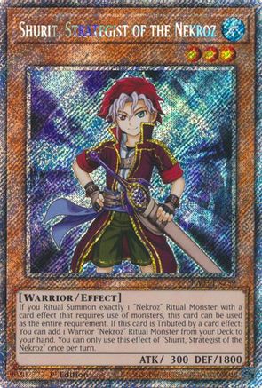 Shurit, Strategist of the Nekroz (Platinum Secret Rare) (RA03-EN259) - Quarter Century Bonanza 1st Edition - Premium Yugioh Single from Konami - Just $0.41! Shop now at Game Crave Tournament Store