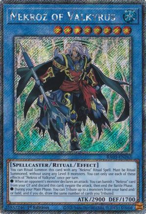 Nekroz of Valkyrus (Platinum Secret Rare) (RA03-EN263) - Quarter Century Bonanza 1st Edition - Premium Yugioh Single from Konami - Just $0.50! Shop now at Game Crave Tournament Store