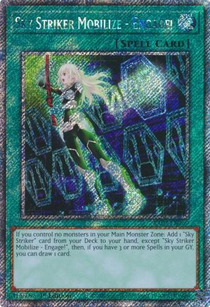 Sky Striker Mobilize - Engage! (Platinum Secret Rare) (RA03-EN269) - Quarter Century Bonanza 1st Edition - Premium Yugioh Single from Konami - Just $2.70! Shop now at Game Crave Tournament Store