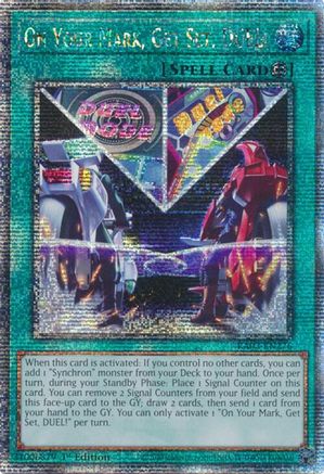 On Your Mark, Get Set, DUEL! (Quarter Century Secret Rare) (RA03-EN276) - Quarter Century Bonanza 1st Edition - Premium Yugioh Single from Konami - Just $3.20! Shop now at Game Crave Tournament Store