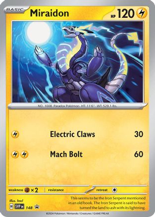 Miraidon - 148 148 - SV Scarlet & Violet Promo Cards Holofoil