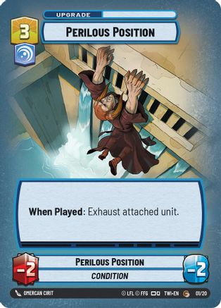Perilous Position (01/20) - Twilight of the Republic Weekly Play Promos - Premium Star Wars: Unlimited Single from Twilight of the Republic: Weekly Play Promos - Just $0.09! Shop now at Game Crave Tournament Store