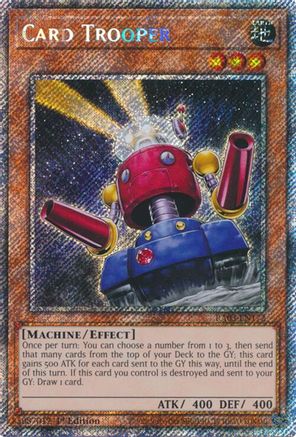 Card Trooper (Platinum Secret Rare) (RA03-EN172) - Quarter Century Bonanza 1st Edition - Premium Yugioh Single from Konami - Just $0.66! Shop now at Game Crave Tournament Store
