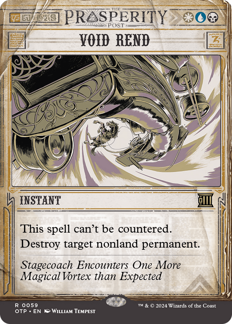 Void Rend (OTP-059) - Breaking News: (Showcase) (Borderless) - Premium MTG Single from Wizards of the Coast - Just $0.25! Shop now at Game Crave Tournament Store
