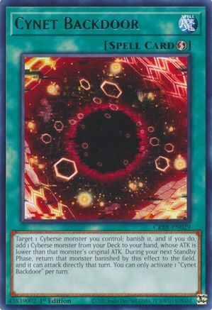Cynet Backdoor (CRBR-EN029) - Crossover Breakers 1st Edition - Premium Yugioh Single from Konami - Just $0.25! Shop now at Game Crave Tournament Store