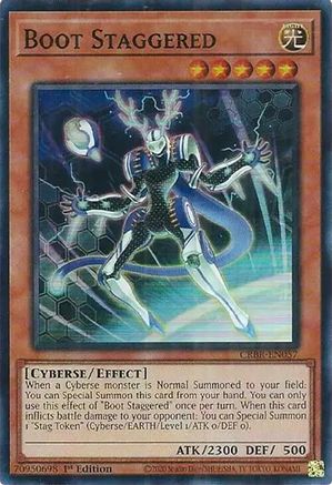 Boot Staggered (SR) (CRBR-EN057) - Crossover Breakers 1st Edition - Premium Yugioh Single from Konami - Just $0.25! Shop now at Game Crave Tournament Store