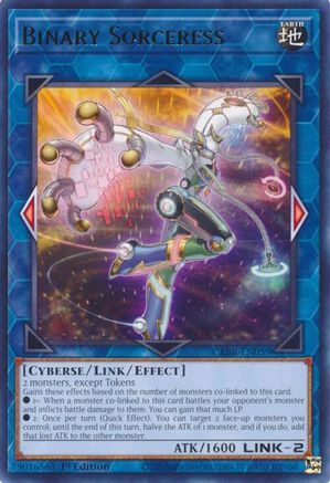 Binary Sorceress (CRBR-EN059) - Crossover Breakers 1st Edition - Premium Yugioh Single from Konami - Just $0.25! Shop now at Game Crave Tournament Store