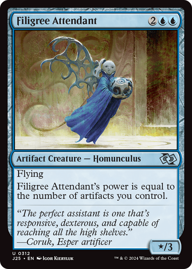 Filigree Attendant (J25-312) - Foundations Jumpstart - Premium MTG Single from Wizards of the Coast - Just $0.25! Shop now at Game Crave Tournament Store