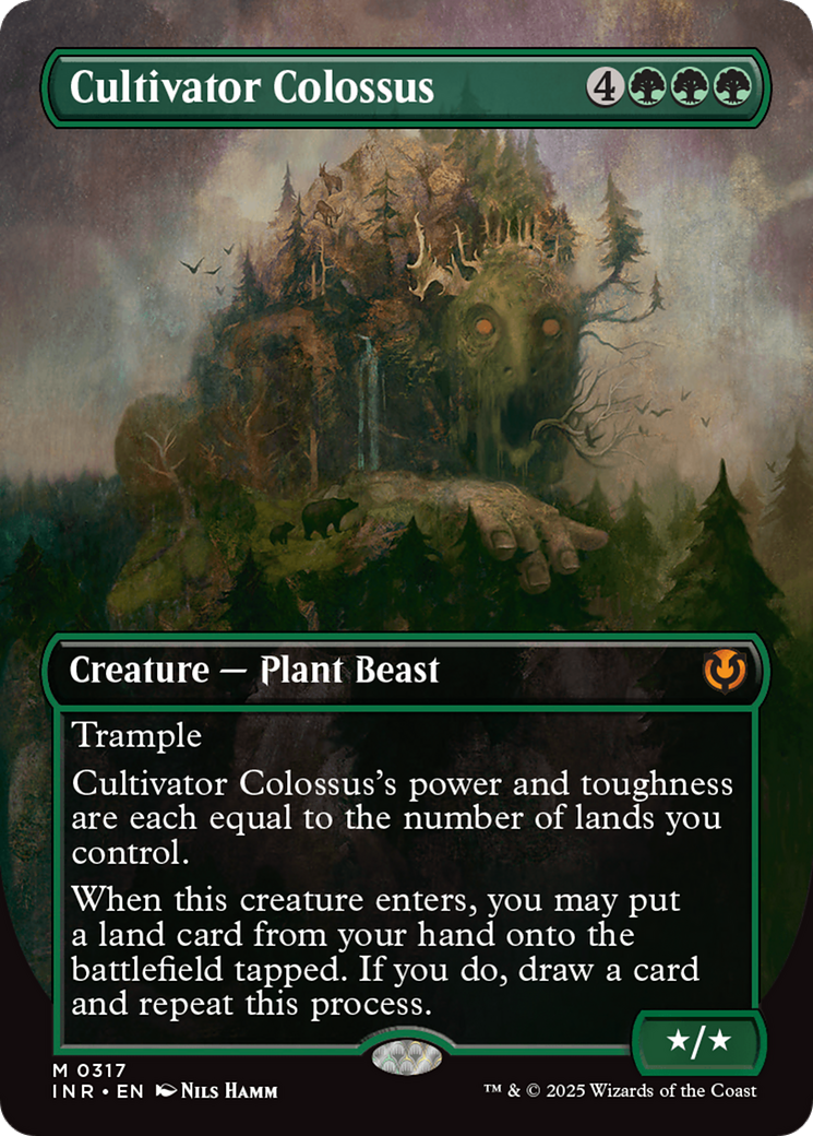Cultivator Colossus (Borderless) (-317) - Innistrad Remastered Foil - Premium MTG Single from Wizards of the Coast - Just $6.26! Shop now at Game Crave Tournament Store