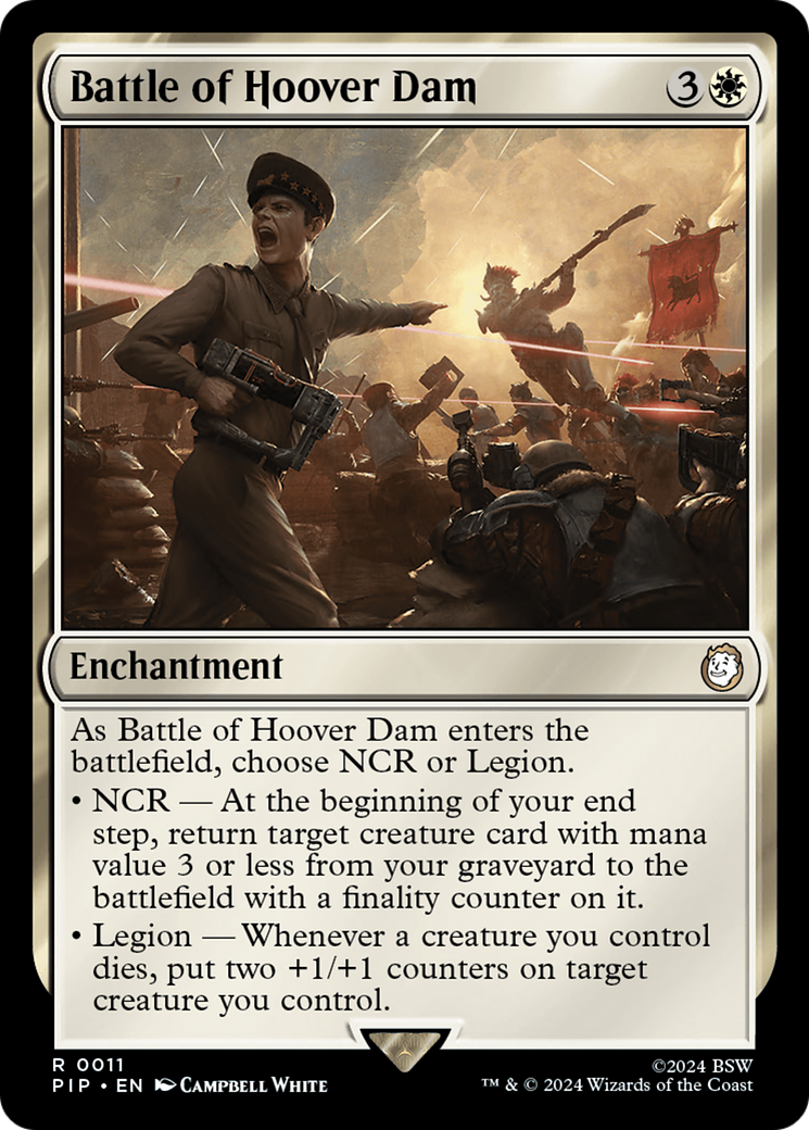 Battle of Hoover Dam (PIP-011) - Fallout - Premium MTG Single from Wizards of the Coast - Just $0.25! Shop now at Game Crave Tournament Store