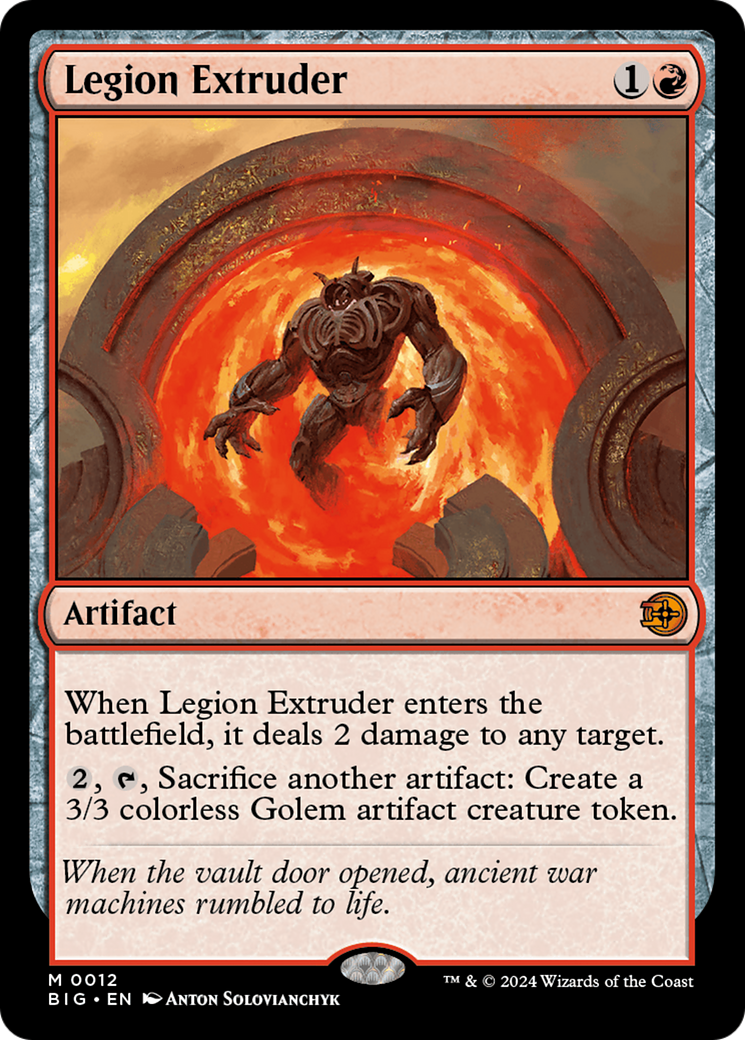 Legion Extruder (BIG-012) - The Big Score - Premium MTG Single from Wizards of the Coast - Just $0.76! Shop now at Game Crave Tournament Store