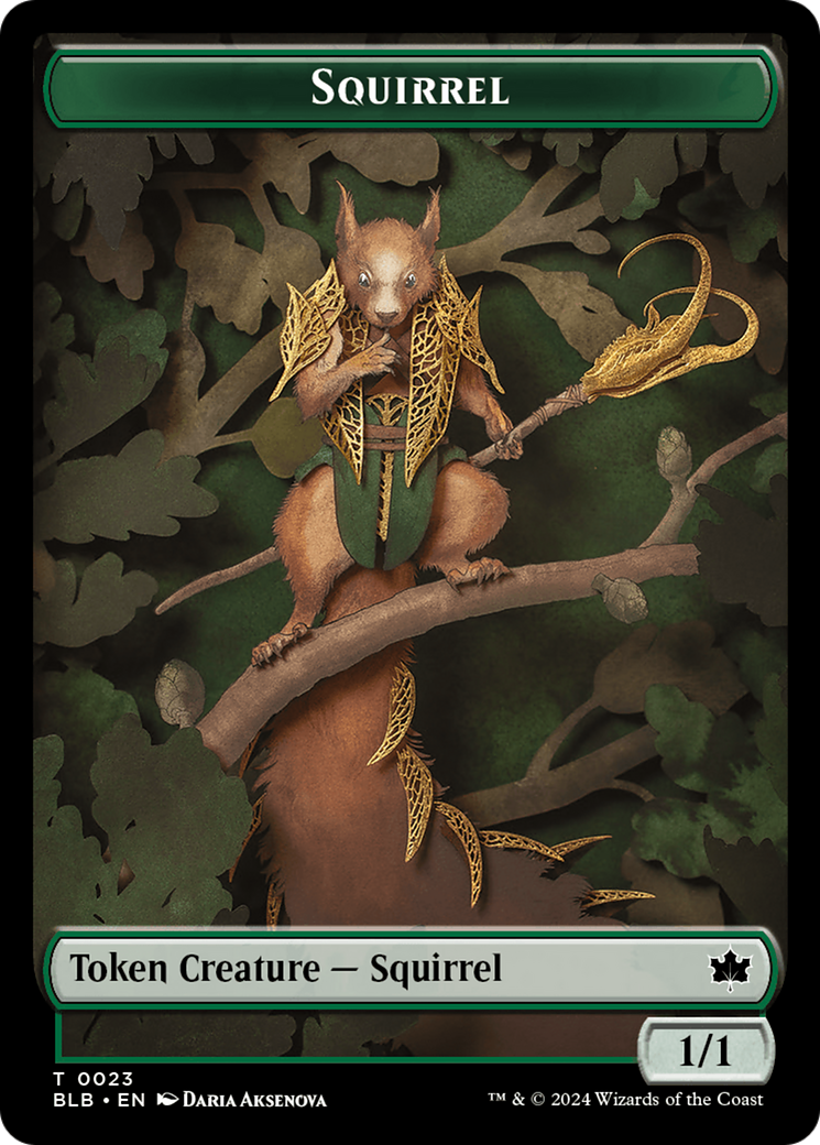 Squirrel (BLB-023) - Bloomburrow Tokens Foil