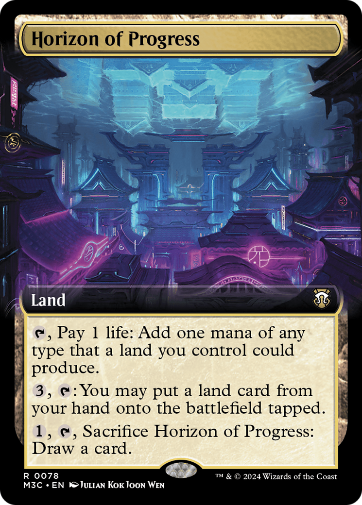 Horizon of Progress (M3C-078) - Modern Horizons 3 Commander: (Extended Art) Foil - Premium MTG Single from Wizards of the Coast - Just $4.74! Shop now at Game Crave Tournament Store