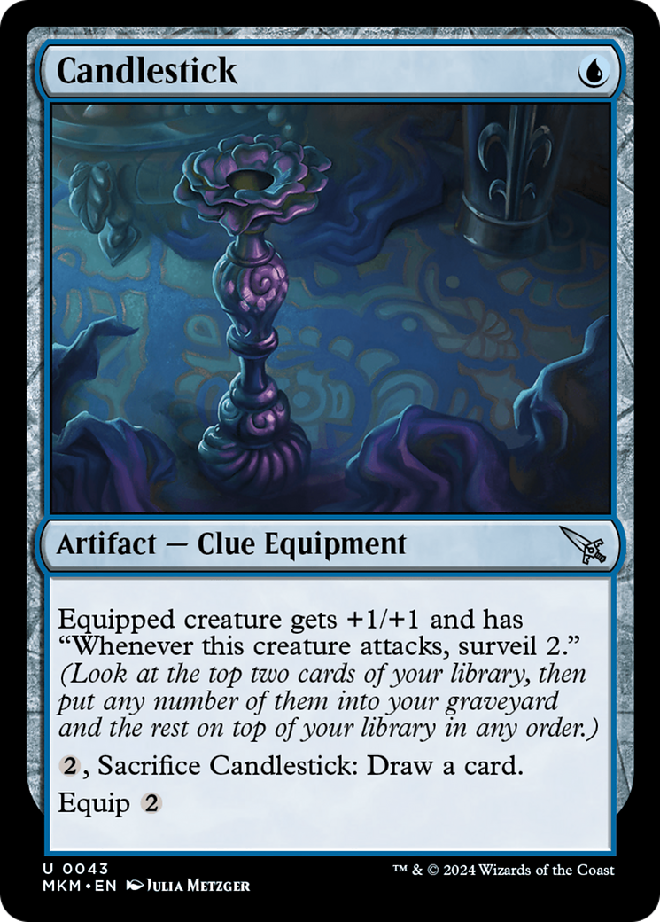 Candlestick (MKM-043) - Murders at Karlov Manor - Premium MTG Single from Wizards of the Coast - Just $0.26! Shop now at Game Crave Tournament Store