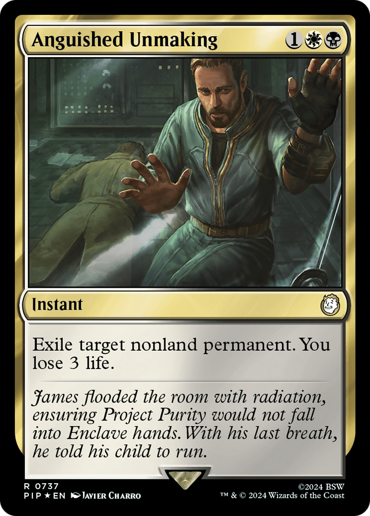 Anguished Unmaking (PIP-737) - Fallout Foil - Premium MTG Single from Wizards of the Coast - Just $2.02! Shop now at Game Crave Tournament Store