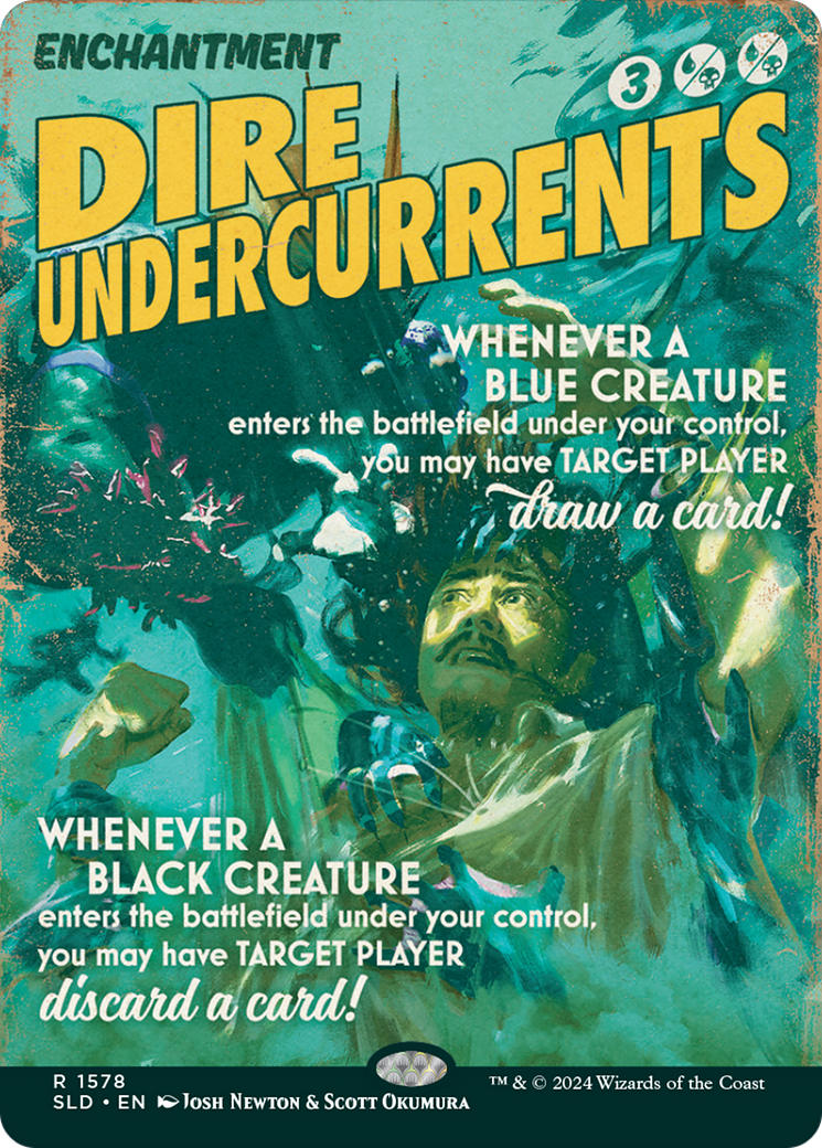 Dire Undercurrents (SLD-1578) - Secret Lair Drop (Borderless) - Premium MTG Single from Wizards of the Coast - Just $3.66! Shop now at Game Crave Tournament Store