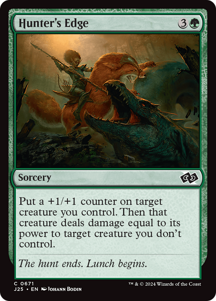 Hunter's Edge (J25-671) - Foundations Jumpstart - Premium MTG Single from Wizards of the Coast - Just $0.25! Shop now at Game Crave Tournament Store