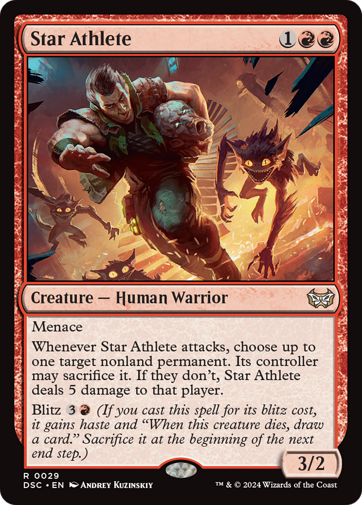 Star Athlete (DSC-029) - Duskmourn: House of Horror Commander - Premium MTG Single from Wizards of the Coast - Just $0.32! Shop now at Game Crave Tournament Store