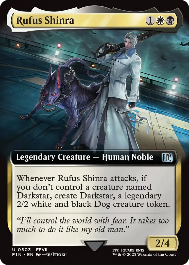 Rufus Shinra (FIN-503) - FINAL FANTASY: (Extended Art) Foil - Premium MTG Single from Wizards of the Coast - Just $4.15! Shop now at Game Crave Tournament Store