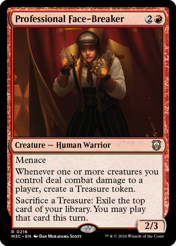 Professional Face-Breaker (M3C-216) - Modern Horizons 3 Commander - Premium MTG Single from Wizards of the Coast - Just $3.54! Shop now at Game Crave Tournament Store