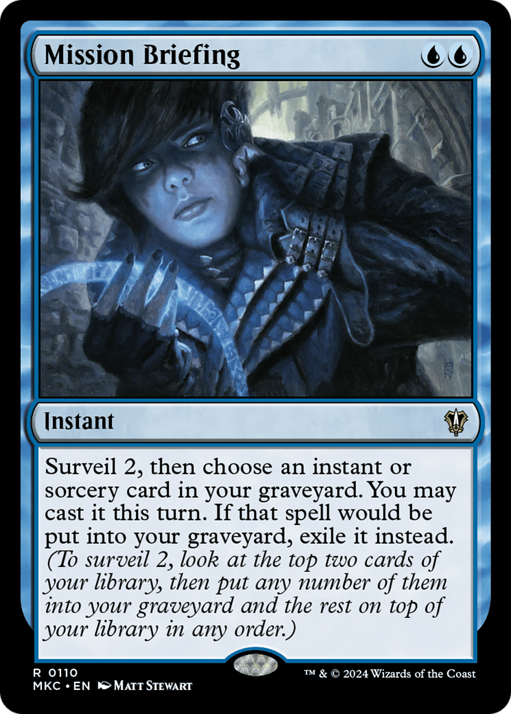 Mission Briefing (MKC-110) - Murders at Karlov Manor Commander - Premium MTG Single from Wizards of the Coast - Just $0.25! Shop now at Game Crave Tournament Store