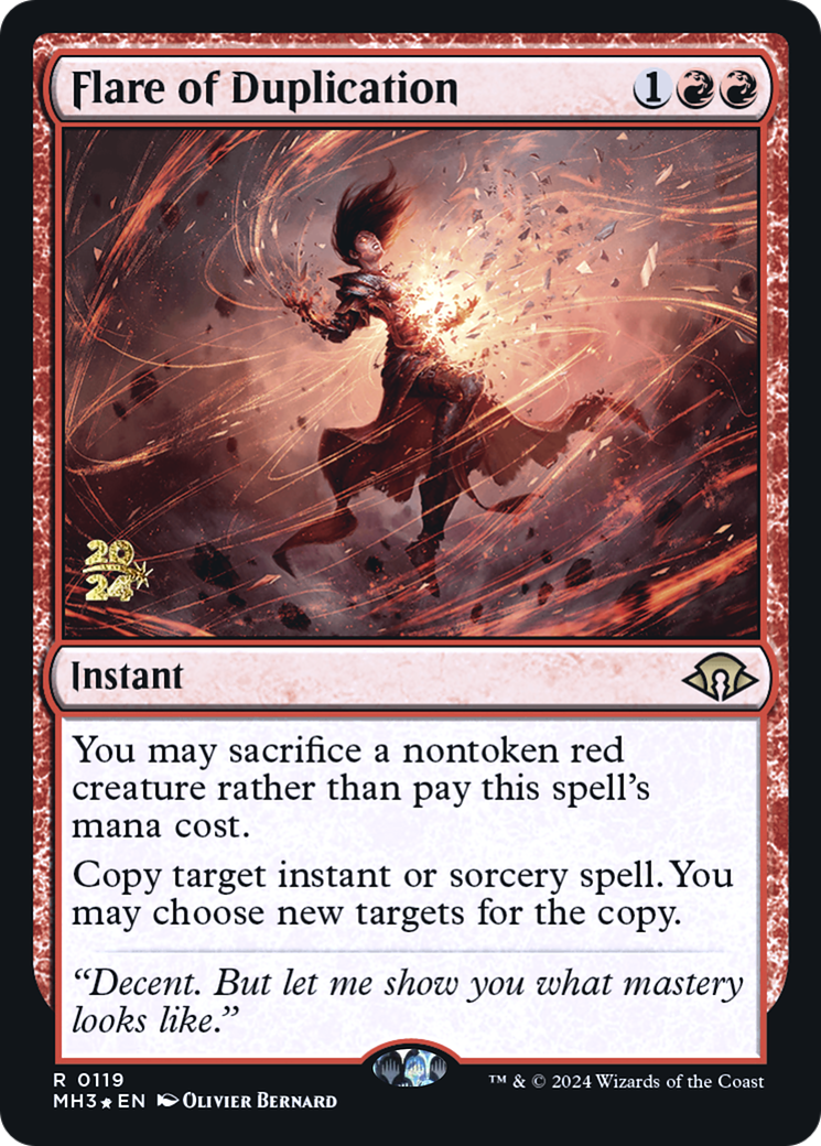 Flare of Duplication (PMH3-119S) - Modern Horizons 3 Promos Foil - Premium MTG Single from Wizards of the Coast - Just $1.61! Shop now at Game Crave Tournament Store