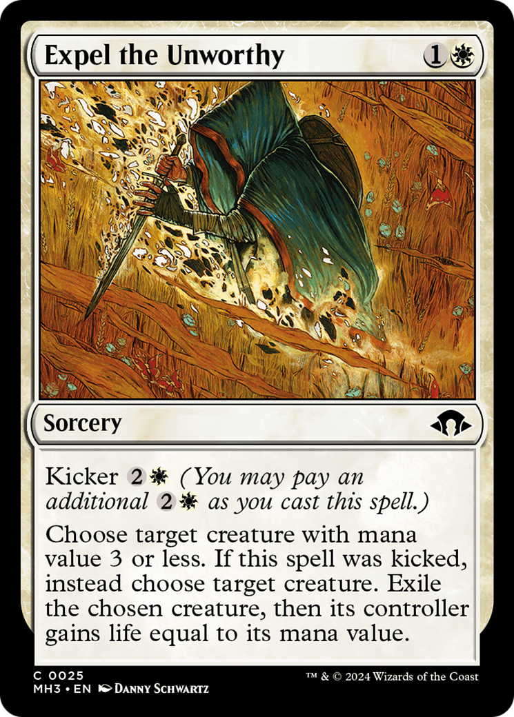 Expel the Unworthy (MH3-025) - Modern Horizons 3 - Premium MTG Single from Wizards of the Coast - Just $0.25! Shop now at Game Crave Tournament Store