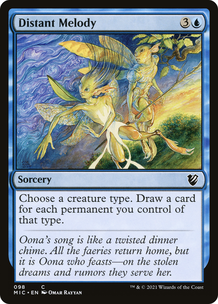 Distant Melody (MIC-098) - Midnight Hunt Commander - Premium MTG Single from Wizards of the Coast - Just $0.98! Shop now at Game Crave Tournament Store