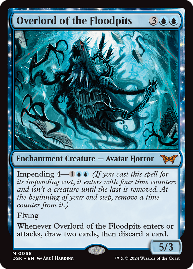 Overlord of the Floodpits (DSK-068) - Duskmourn: House of Horror: (nyxtouched) - Premium MTG Single from Wizards of the Coast - Just $2.16! Shop now at Game Crave Tournament Store