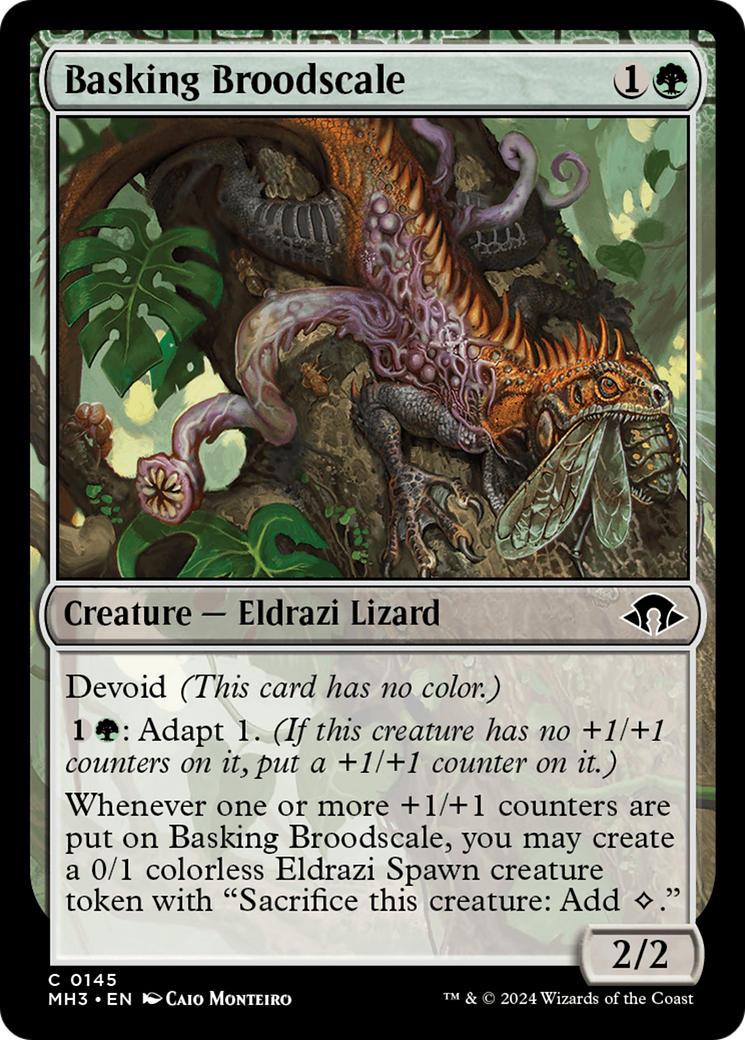 Basking Broodscale (MH3-145) - Modern Horizons 3: (devoid) Foil - Premium MTG Single from Wizards of the Coast - Just $0.65! Shop now at Game Crave Tournament Store