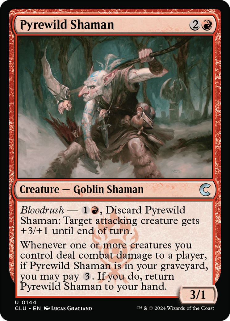 Pyrewild Shaman (CLU-144) - Ravnica: Clue Edition - Premium MTG Single from Wizards of the Coast - Just $0.25! Shop now at Game Crave Tournament Store
