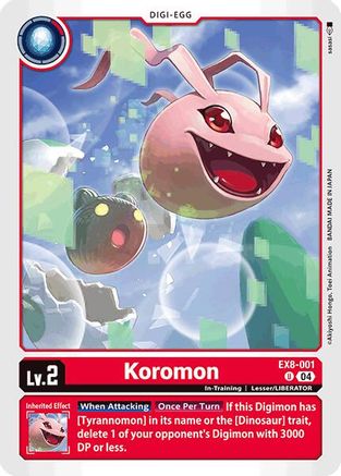 Koromon (EX8-001) - Chain of Liberation - Premium Digimon Single from Bandai - Just $0.25! Shop now at Game Crave Tournament Store